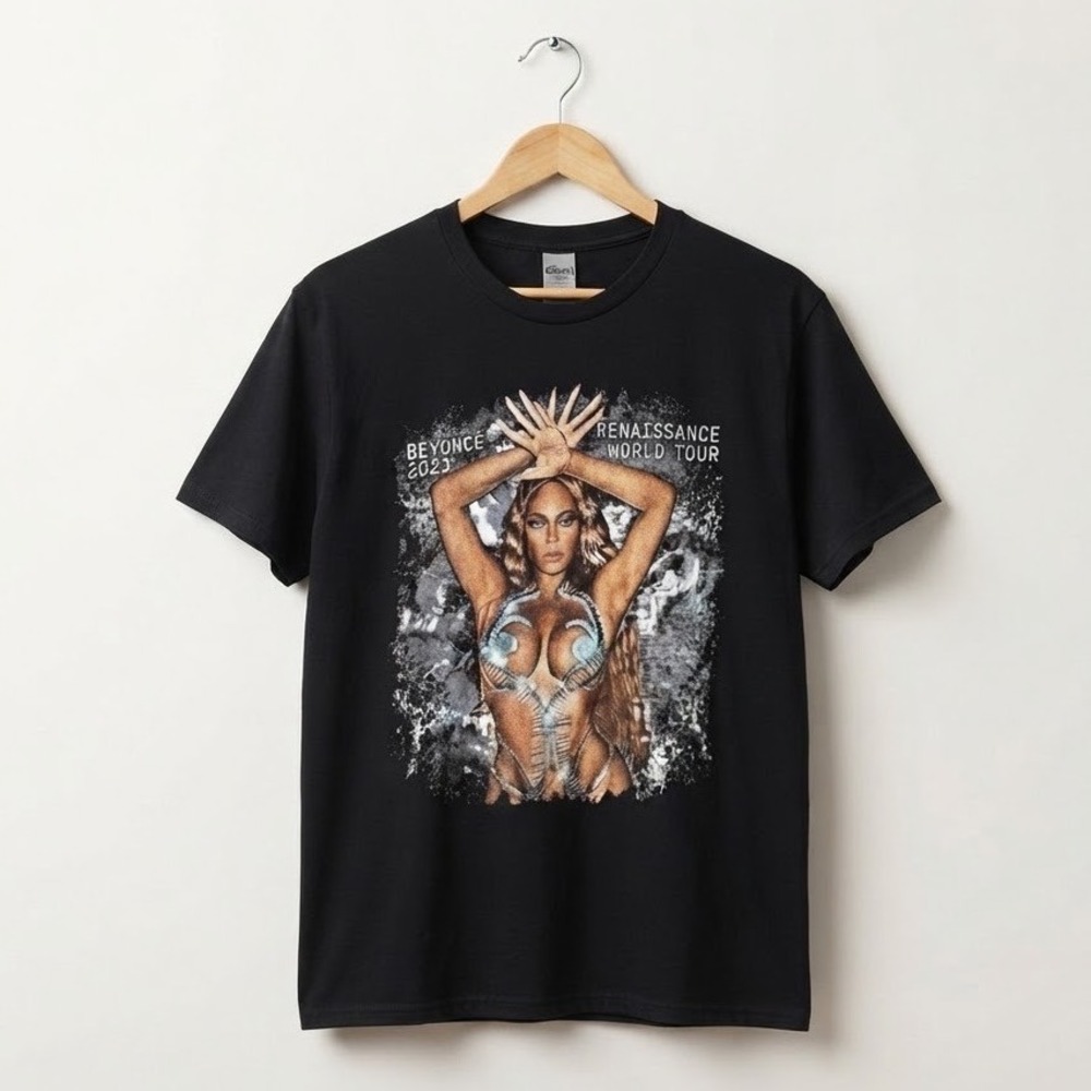 Beyonce Renaissance World Tour Queen Bee L Beehive Horse Diamonds Tee T Shirt